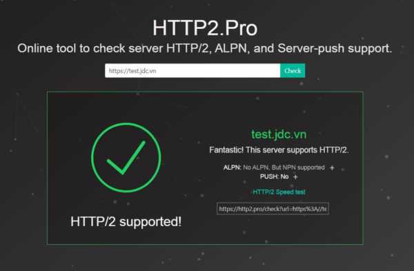 HTTP/2 supported!